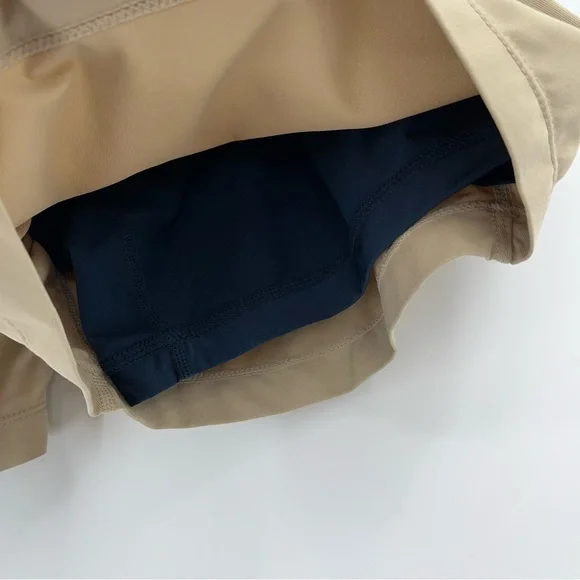 Birddog M Mens Khaki Short With Liner tan 0163 zipper pockets casual athletic - Picture 9 of 10